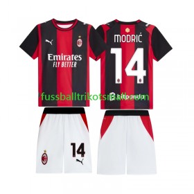 Fußballtrikots AC Mailand Luka Modrić 14 Kinder 2026-2027 Kurzarm Heimtrikotsatz kaufen